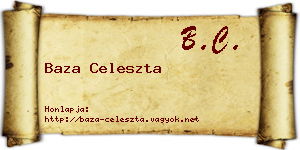 Baza Celeszta névjegykártya